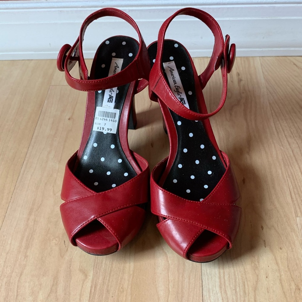 American Eagle Red Heels